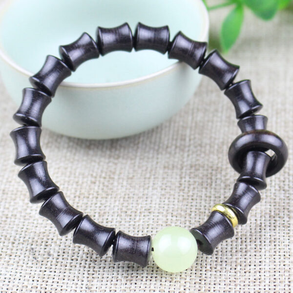 Wholesale Luminous Beads Ebony Wood Bracelet
