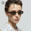 Wholesale PC Retro Oval UV Resistant Sunglasses