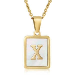 (including chain) white shell X / 18K