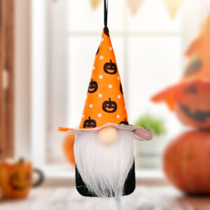 Halloween Pointed Hat Gnome Small Pendant D Orange Hat Pumpkin