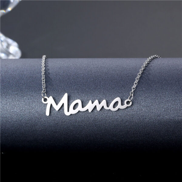 Wholesale Mother's Day Gift MAMA Stainless Steel Necklace
