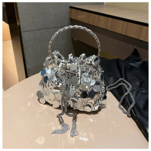 Wholesale Metal Tassel Sequin Dinner Bags, Portable Crossbody Bags