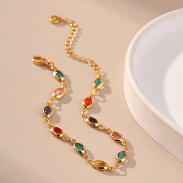 Wholesale Exotic Colorful Acrylic Gold Plated Bracelets