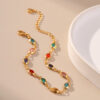 Wholesale Exotic Colorful Acrylic Gold Plated Bracelets
