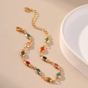 Wholesale Exotic Colorful Acrylic Gold Plated Bracelets