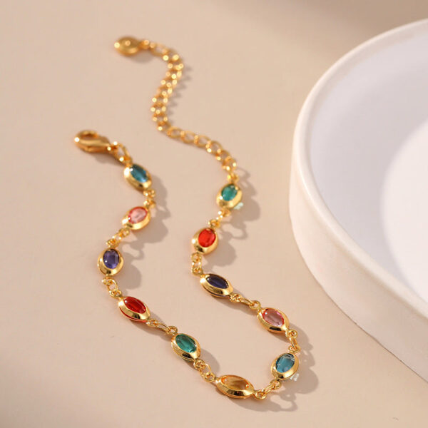 Wholesale Exotic Colorful Acrylic Gold Plated Bracelets