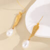 Wholesale Gold Wing Alloy Earrings