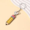 Wholesale Teacher's Day Pencil Love Wooden Keychain