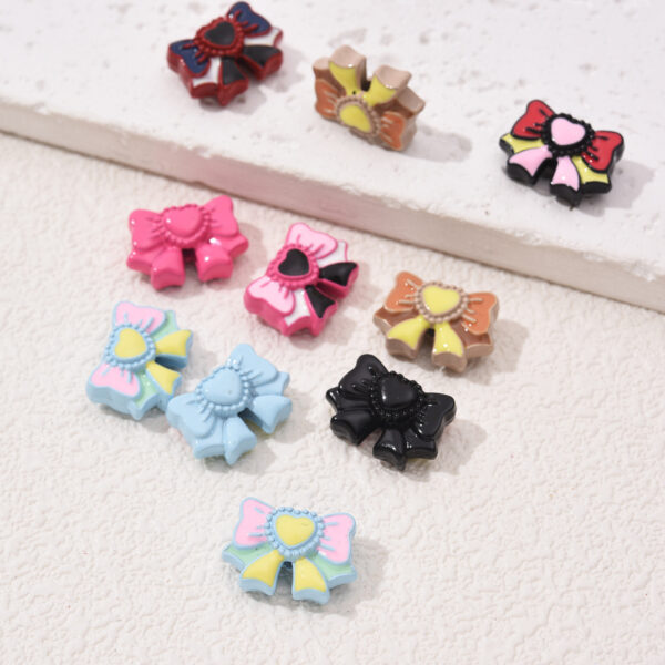 O1CN01G5S6CU1OL9SQhOE6s_2210926791688-0-cib Wholesale 10PCS/PACK Candy Colored Alloy Bow Beads