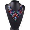 Wholesale Hollow Multi-color Alloy Diamond Necklace