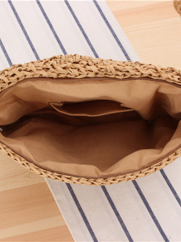 Wholesale Paper Rope Tassel Woven Shoulder Bag