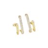Wholesale Sterling Silver Needle Gold Copper Stud Earrings