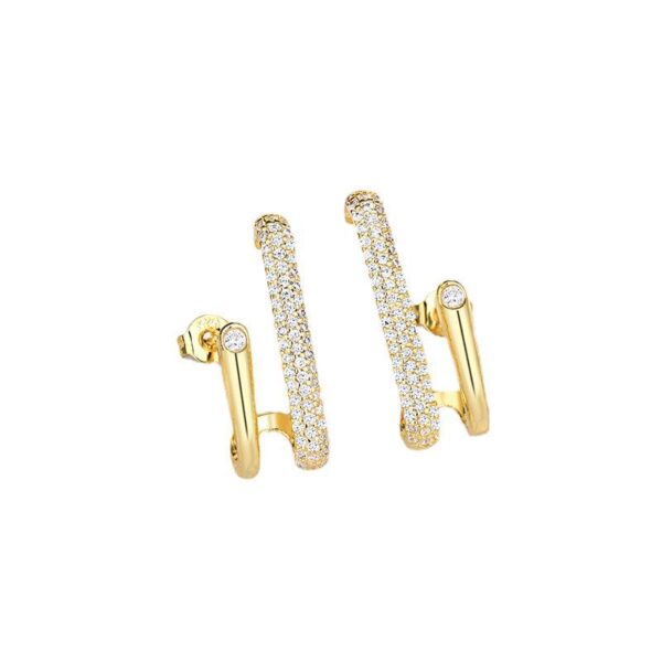 Wholesale Sterling Silver Needle Gold Copper Stud Earrings