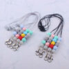 Wholesale Food Grade Silicone Bead Necklace Keychain