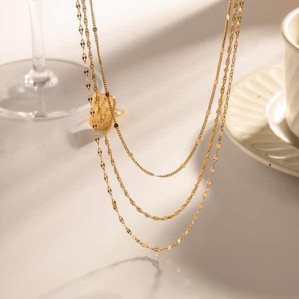 O1CN01GB28xg1qQ0uKyRncy_3379555489-0-cib Wholesale Three Layers of Different Chain Stacking Necklace Clavicle Chain