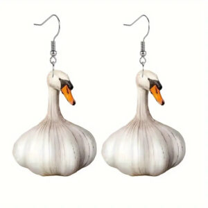 Garlic duck earrings (single side)