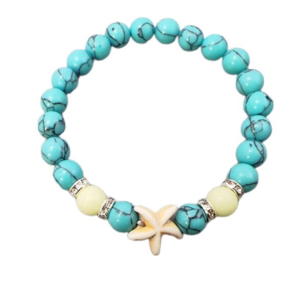 O1CN01GBqart2IVKfPXStmY_3919529291-0-cib Wholesale Glow Starfish Boho Turquoise Luminous Bracelet