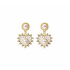 Wholesale Vintage Fine Diamond Pearl Alloy Earrings