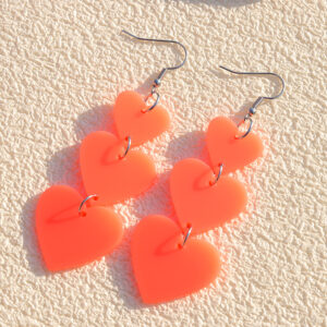Orange ear hooks