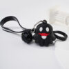 Wholesale Metal Ring Halloween Black Bell Smiley Ghost Keychain