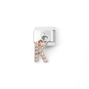 0752-Zircon Gold Plated Letter K