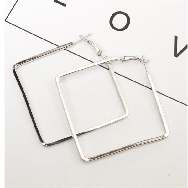 Wholesale Geometric Rhombus Alloy Earrings