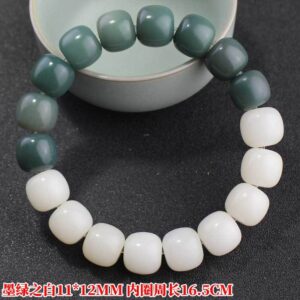 Dark Green White 11*12mm