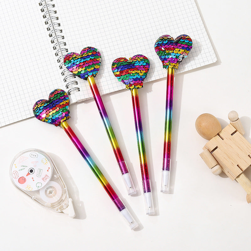 Wholesale Plastic Cartoon Shape Sequin Gel Pen