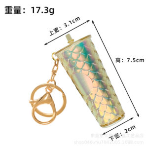 Champagne color dragon scale cup gold buckle / 2