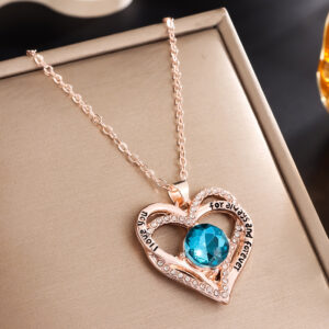 December-Lake Blue Diamond-Rose Gold