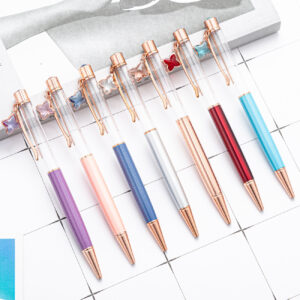 Wholesale DIY Empty Four-leaf Clover Metal Ballpoint Pen