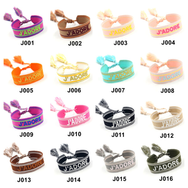 Wholesale Simple Hand Woven Tassel Polyester Bracelet