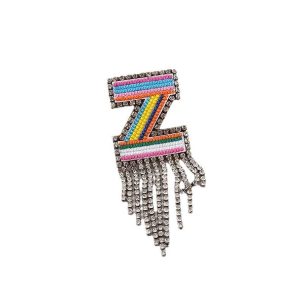 O1CN01GLc0lD1Bs2tJPkWg5_0-0-cib Wholesale Colorful Diamond Letter Tassel Brooch