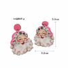 Wholesale Christmas Cow Leopard Print Santa Claus Christmas Tree Bus Truck Snowman Wood Earrings