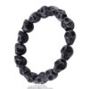 Wholesale Skull Beaded Synthetic Blue Turquoise Halloween Elastic Rope Single Loop Color Bracelet