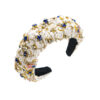 Wholesale Christmas Pearl Bell Wide Edge Hair Hoops