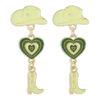O1CN01GNtSCp1X6nUMrscsY_1768642875-0-cib Wholesale Western Cowboy Style Hat Heart Cowboy Boots Oil Drop Earrings