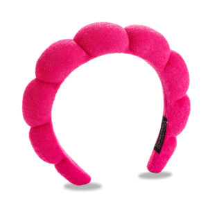 Rose red headband (towel velvet)