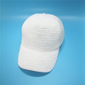White hat solid white diamond / Adjustable