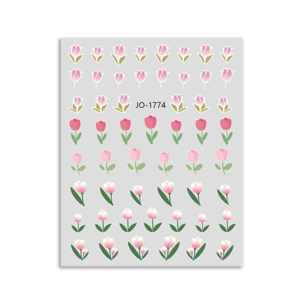 Wholesale Paper Small Flowers Petals Leaves Nail Art Stickers