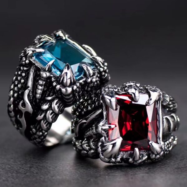 Wholesale Alloy Men's Open Ring Vintage Dragon Claw Ring
