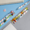 Wholesale Christmas Tree Cartoon 6-color Pushing Plastic Ballpoint Pen