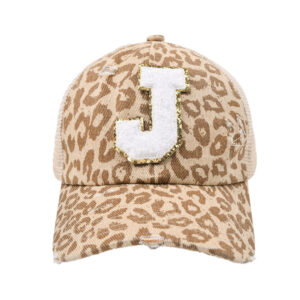 Single loophole yellow leopard print-J