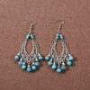 Wholesale Bohemian Tassel Turquoise Vintage Earrings