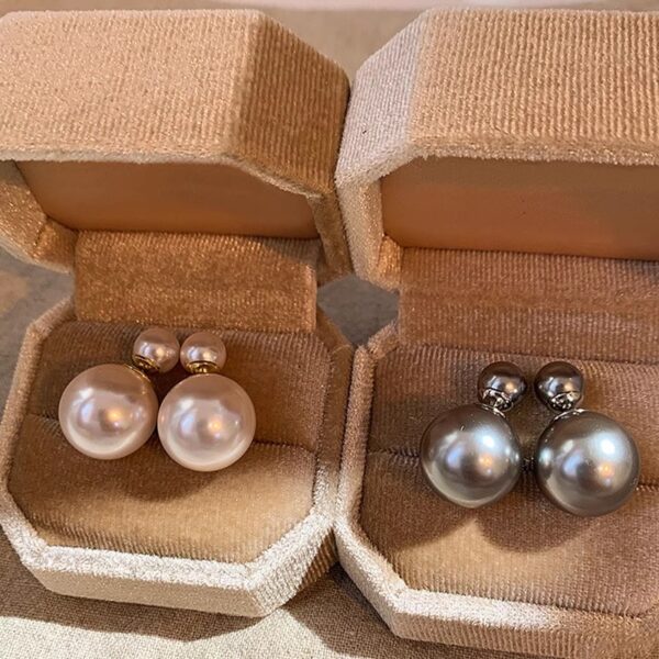 Wholesale Double-sided Pearl Earrings
