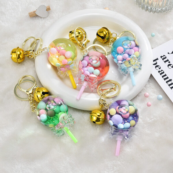 O1CN01GSm3Vb1JLzzxtEVQh_2200601031013-0-cib Wholesale Acrylic Oiled Lollipop Creative Key Chain