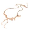 Wholesale Goth Theme Exaggerated Retro Dinosaur Skeleton Alloy Necklace
