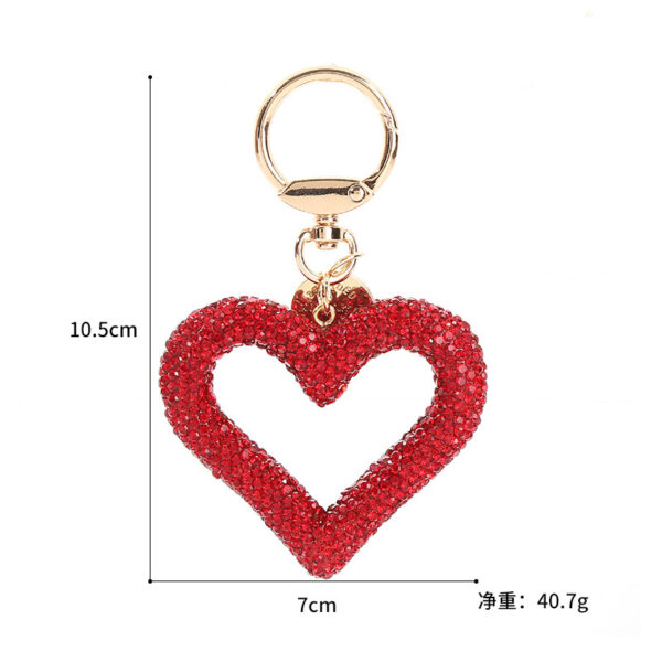 O1CN01GVU5QH2GKDuyrL8Ze_2208315888996-0-cib Wholesale Hollow Diamond Heart Key Chain