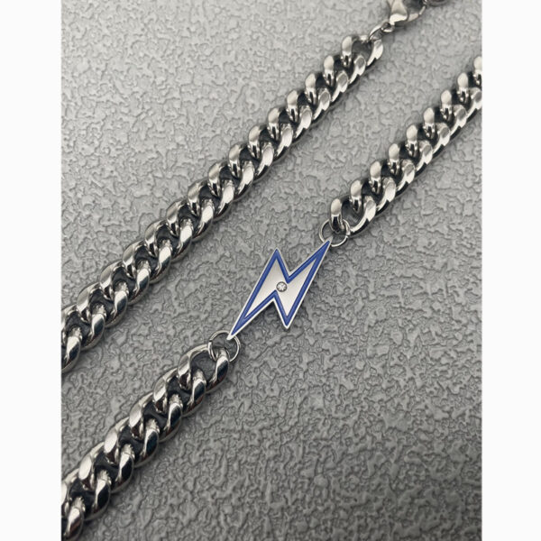 Wholesale Lightning Pendant Non-Fade Cuban Necklace