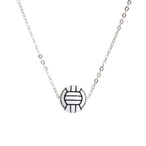 Volleyball stainless steel necklace